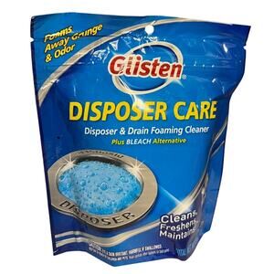 Glisten Disposer Care Pack of 4 Natural Foaming Cleaner for Garbage Disposals